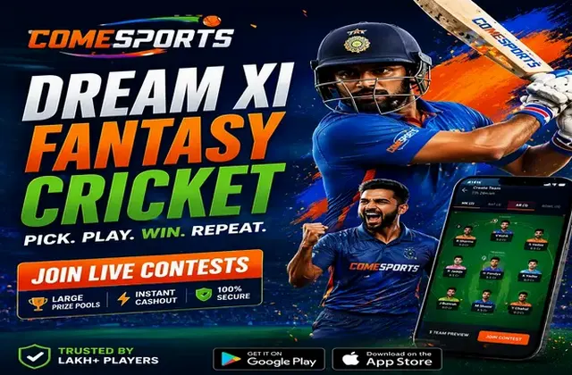 Come (Come App) fantasy cricket & matchday visual 1